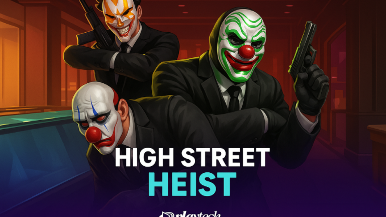 💎 High Street Heist — Slot Perampokan Bergaya, Cuan Gede, dan Masker Badut Gila!