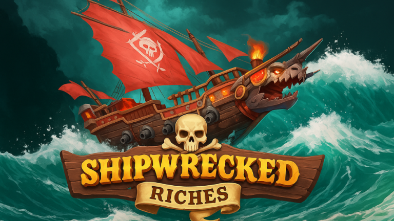 Shipwrecked Riches – Harta Karun di Tengah Lautan Slot, Gaya Bajak Laut Futuristik!